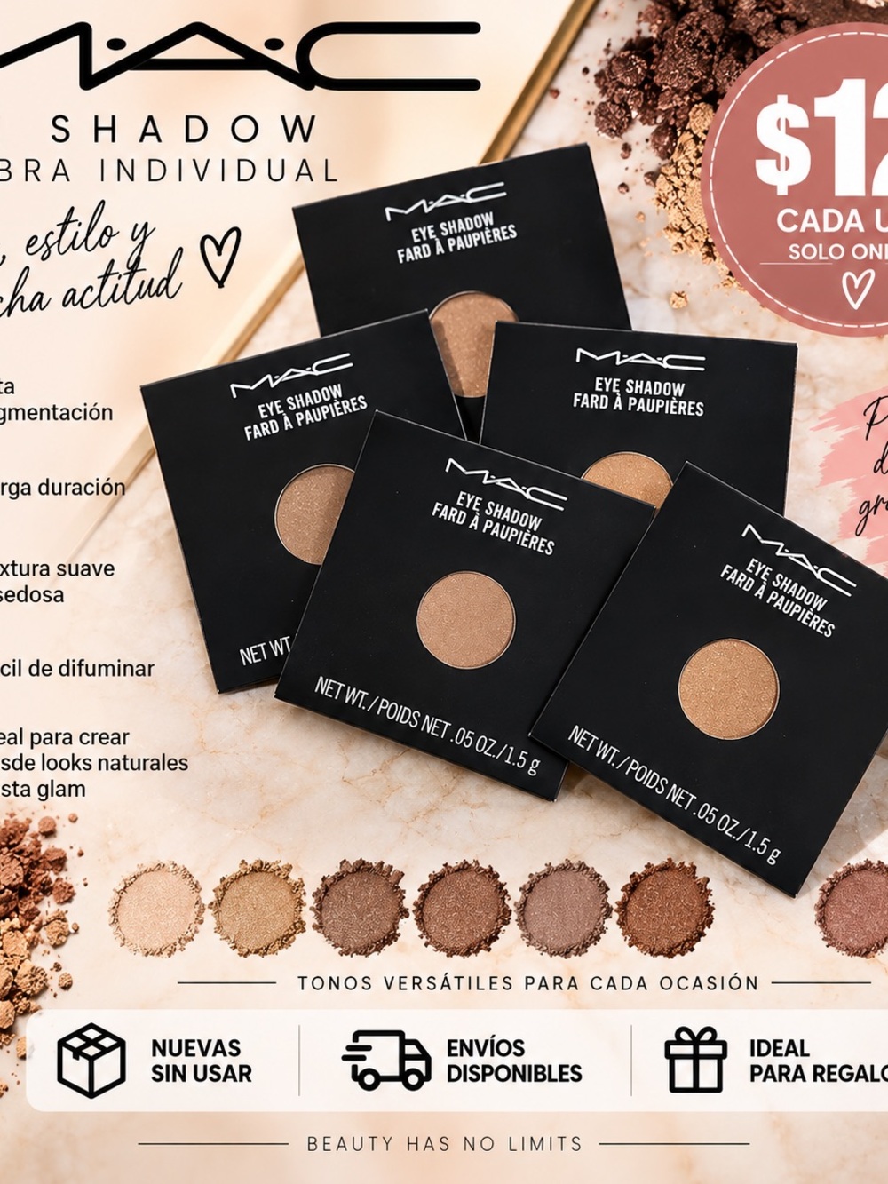 MAC Cosmetics Individual Eyeshadow - Warm Bronze & Taupe Singles